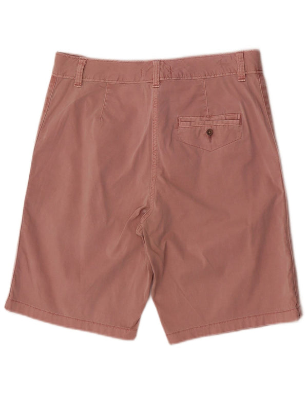 Pantaloncini chino da donna Marks & Spencer UK 10 piccoli W28 cotone rosa