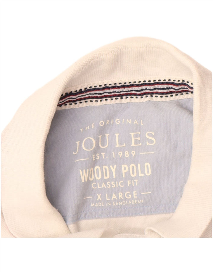 Polo Joules da uomo vestibilità classica XL in cotone bianco