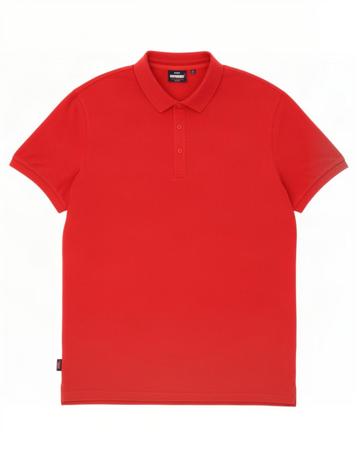 Polo da uomo Superdry 3XL in cotone rosso