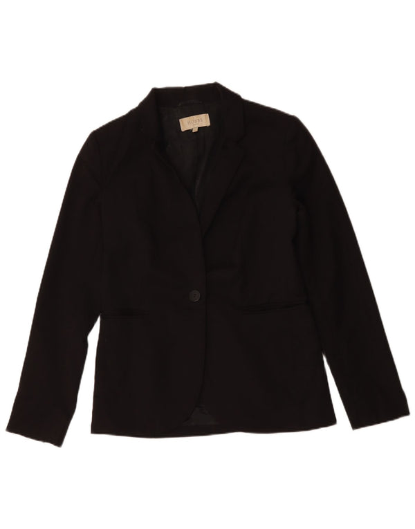 Giacca blazer da donna a 1 bottone Hobbs UK 8 piccola in lana nera