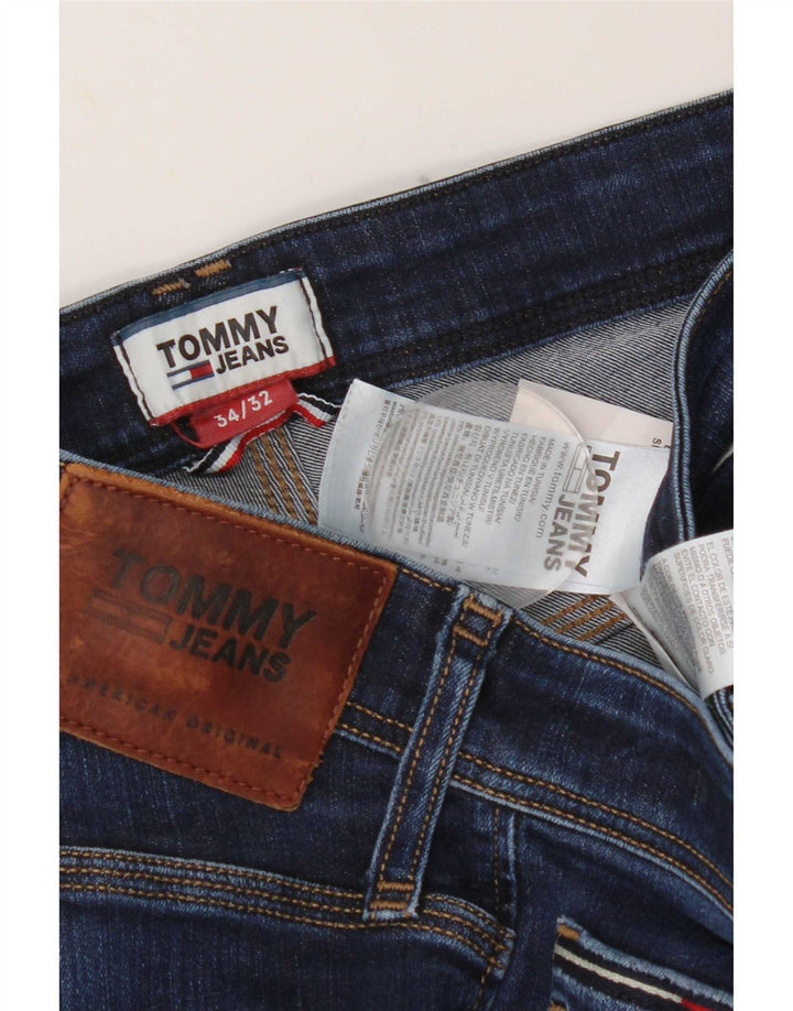 Jeans bootcut da uomo Tommy Hilfiger W34 L32 cotone blu