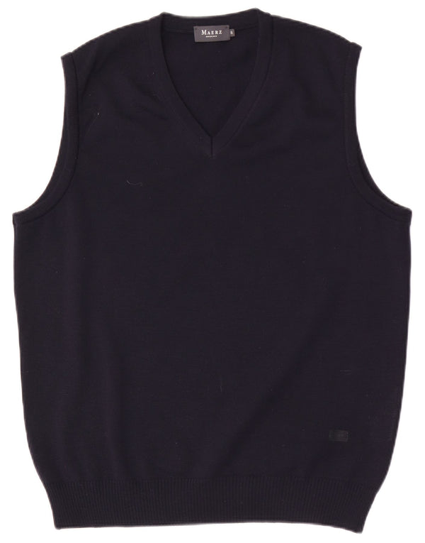 Canotta da uomo Maerz Muenchen IT 50 Medium Navy Blue Wool