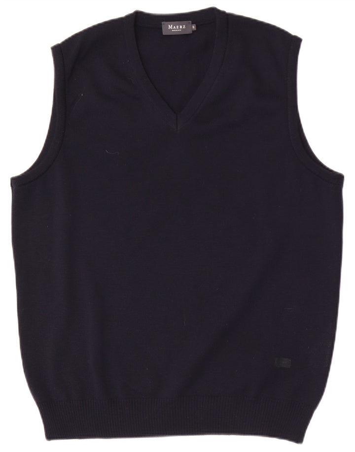 Canotta da uomo Maerz Muenchen IT 50 Medium Navy Blue Wool
