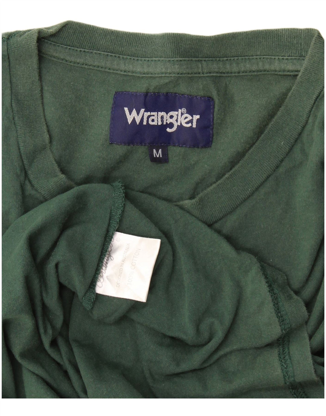 T-shirt da uomo Wrangler Top in cotone verde medio