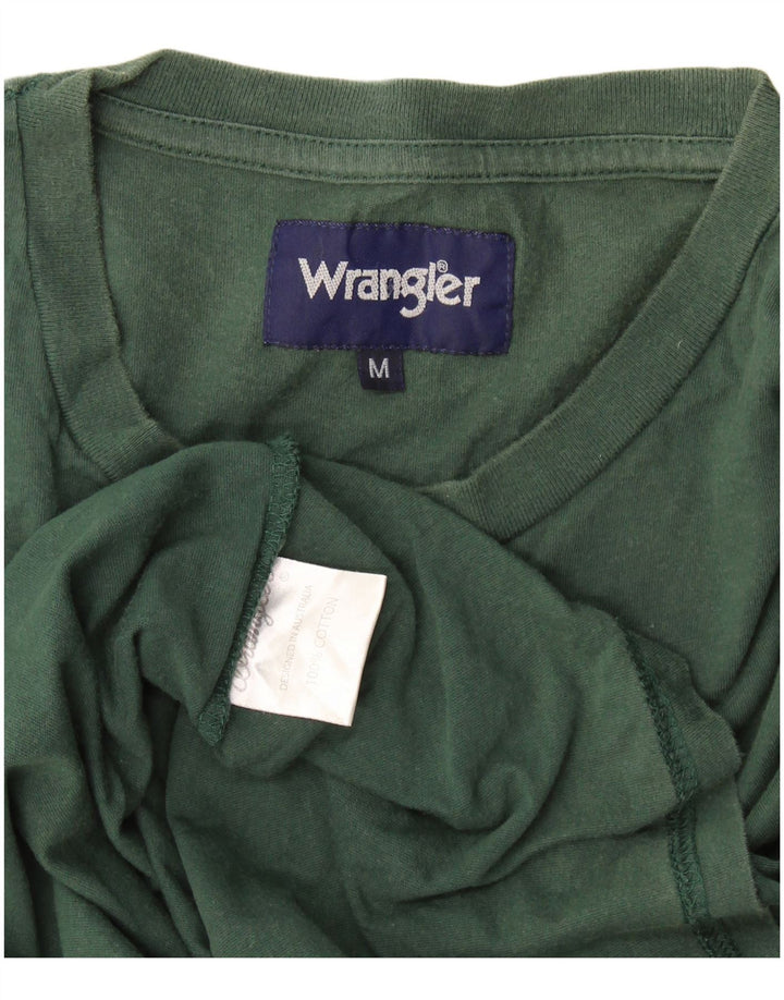 T-shirt da uomo Wrangler Top in cotone verde medio