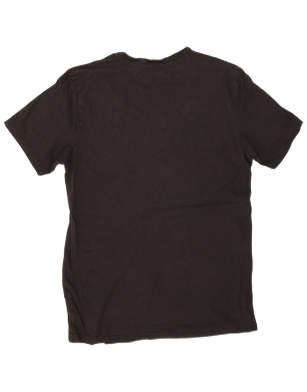 T-shirt grafica da uomo Calvin Klein Top in cotone nero medio