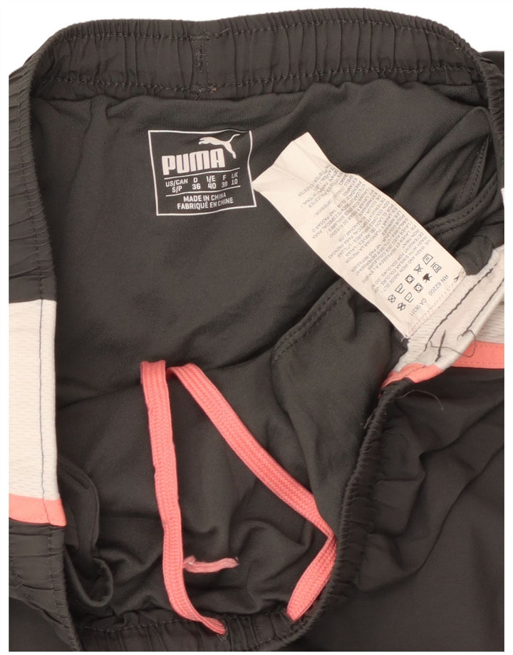 Pantaloncini sportivi PUMA da donna UK 10 Small Nero Poliestere color block