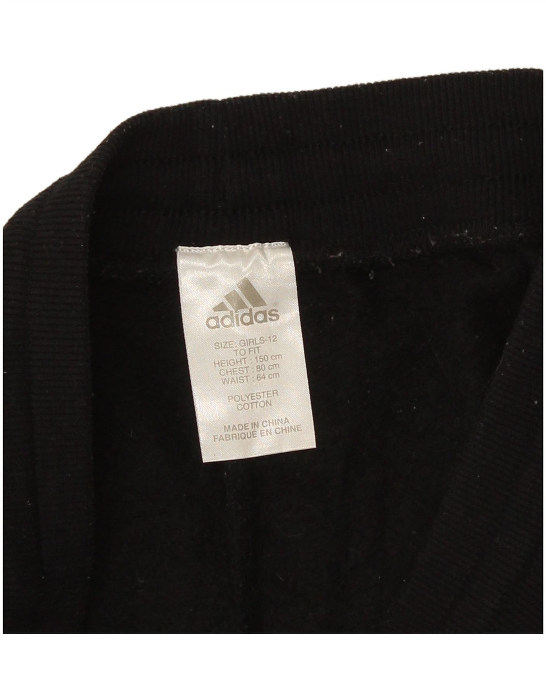 Pantaloni Tuta Adidas Bambina 11-12 Anni Poliestere Nero