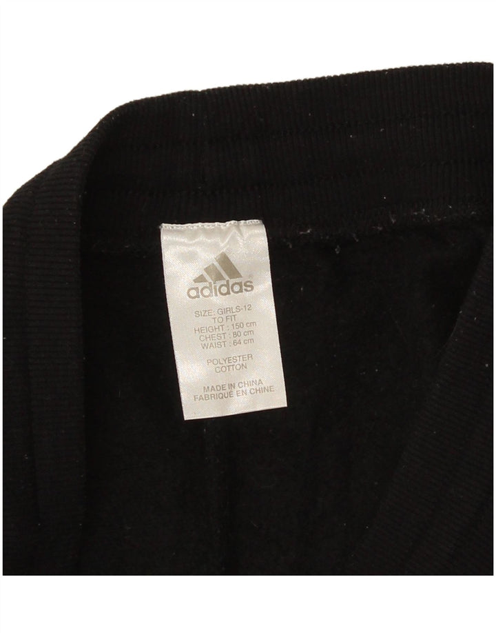 Pantaloni Tuta Adidas Bambina 11-12 Anni Poliestere Nero