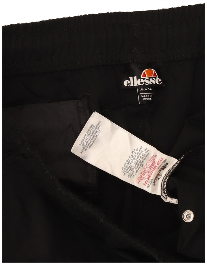 ELLESSE Pantaloni da tuta cargo da uomo Joggers 2XL Poliestere nero