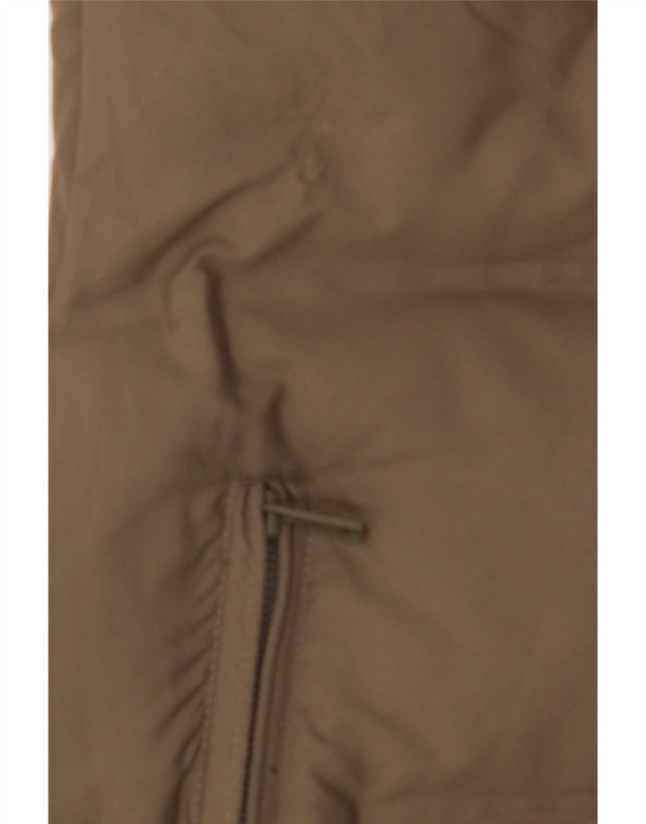 Gilet imbottito da donna Zara UK 14 medio poliestere kaki