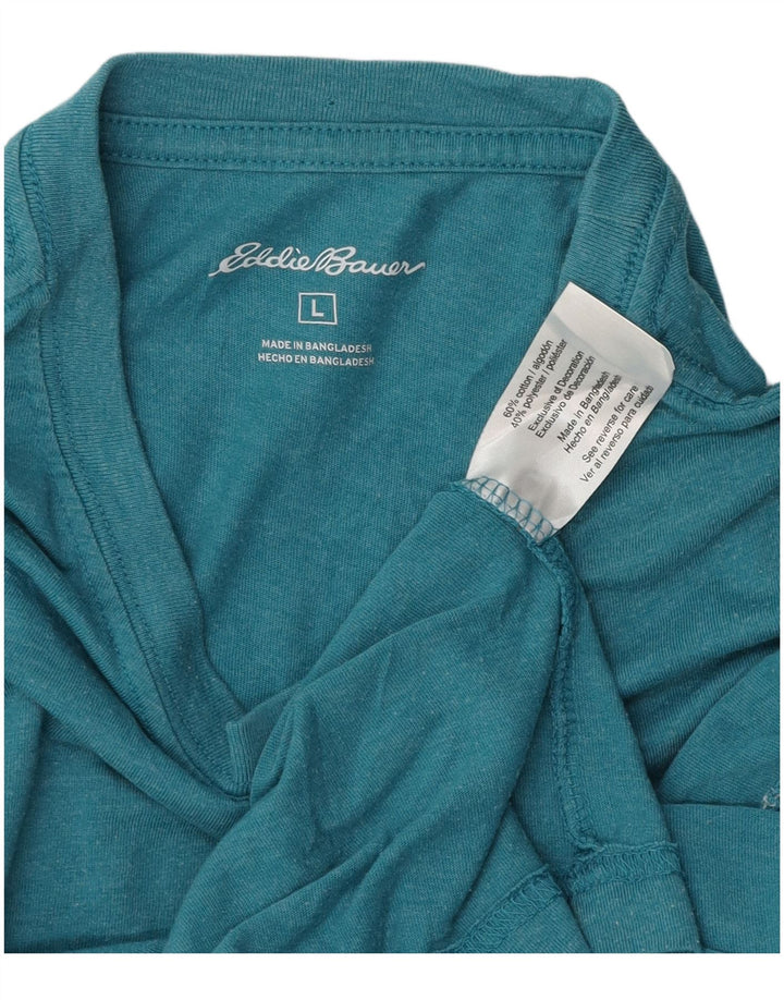 T-shirt da uomo EDDIE BAUER grande in cotone blu