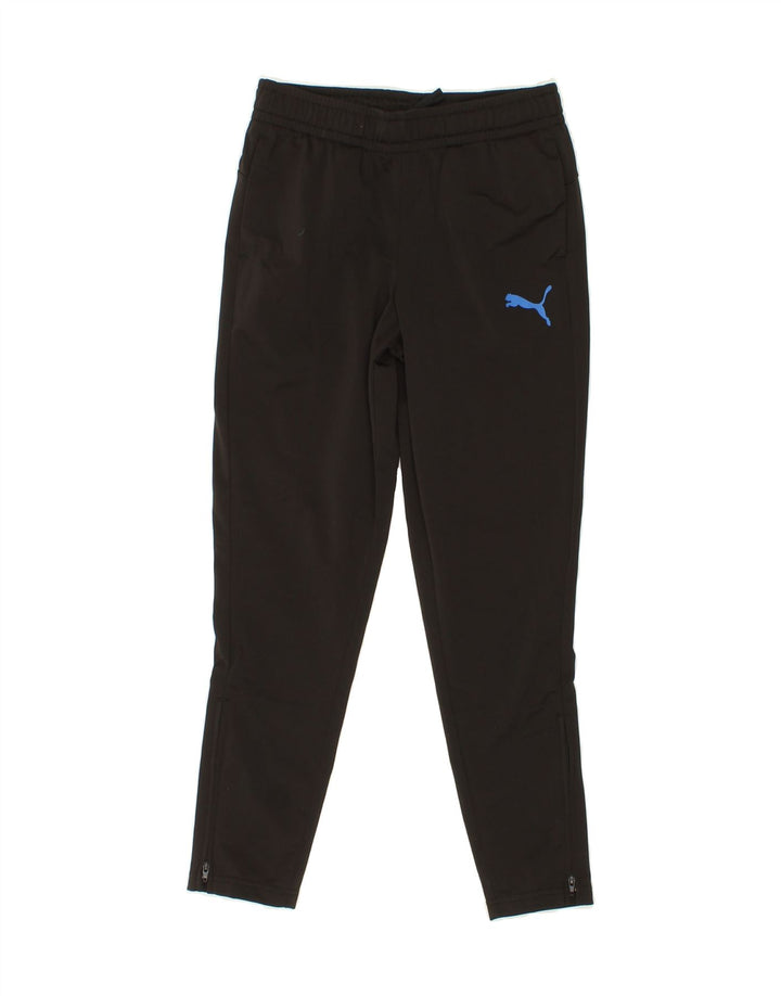 PUMA Boys Tracksuit Trousers 9-10 Years Medium  Black Polyester Vintage Puma and Second-Hand Puma from Messina Hembry 