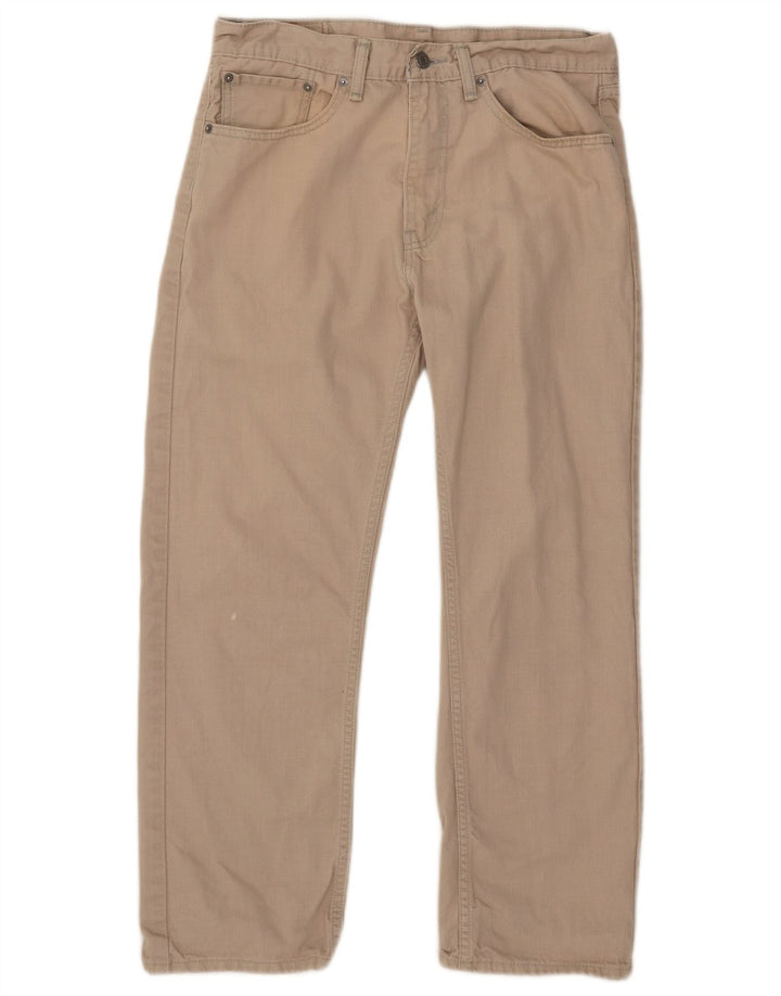 Levi's Uomo 505 Jeans dritti W33 L26 Cotone Beige