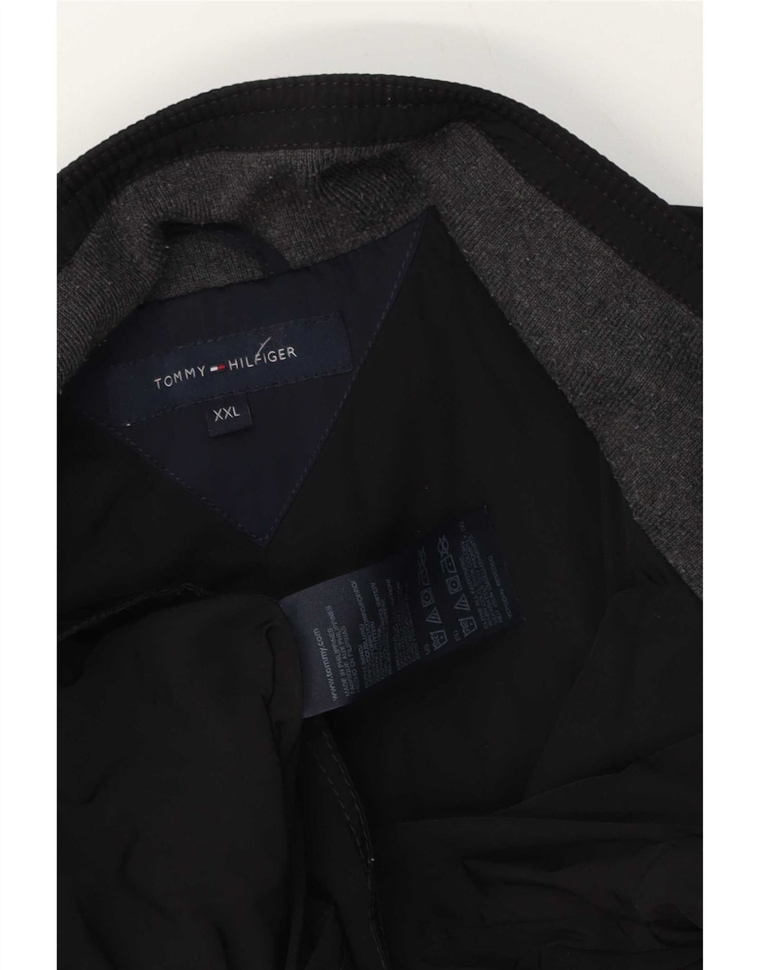 Giacca utility da uomo Tommy Hilfiger UK 44 2XL poliestere nero