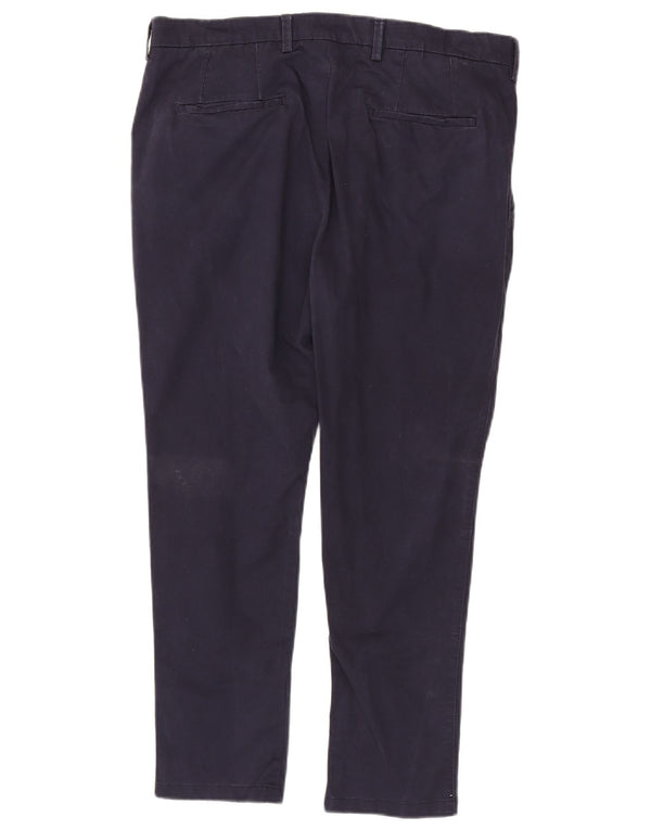 Pantaloni chino skinny da uomo Marks & Spencer W34 L27 cotone blu navy