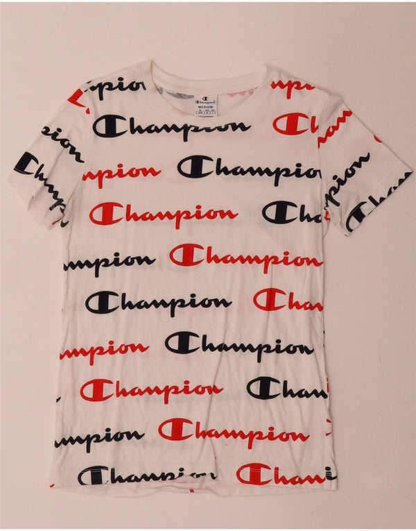 T-shirt grafica da donna Champion Top UK 12 Medium White