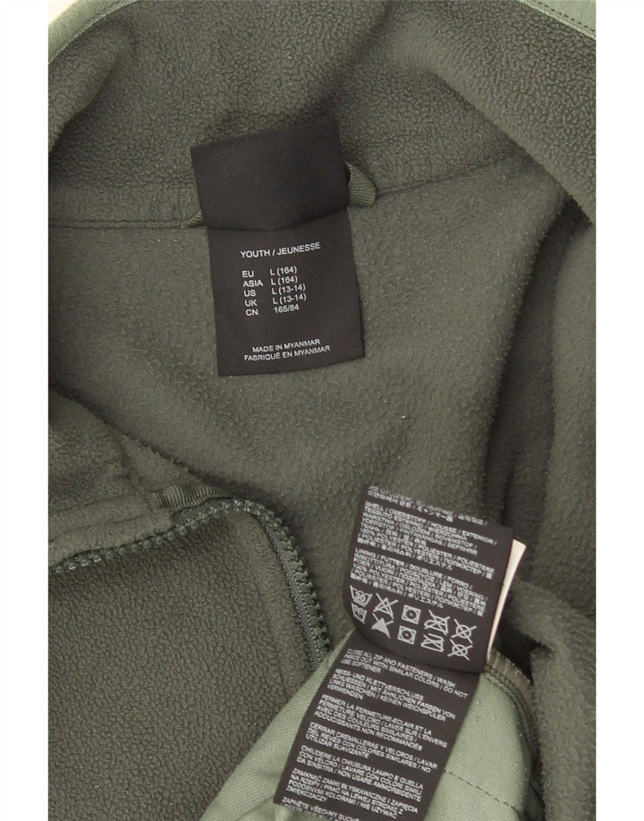 Giacca in pile da ragazza Jack Wolfskin 13-14 anni, grande, poliestere kaki