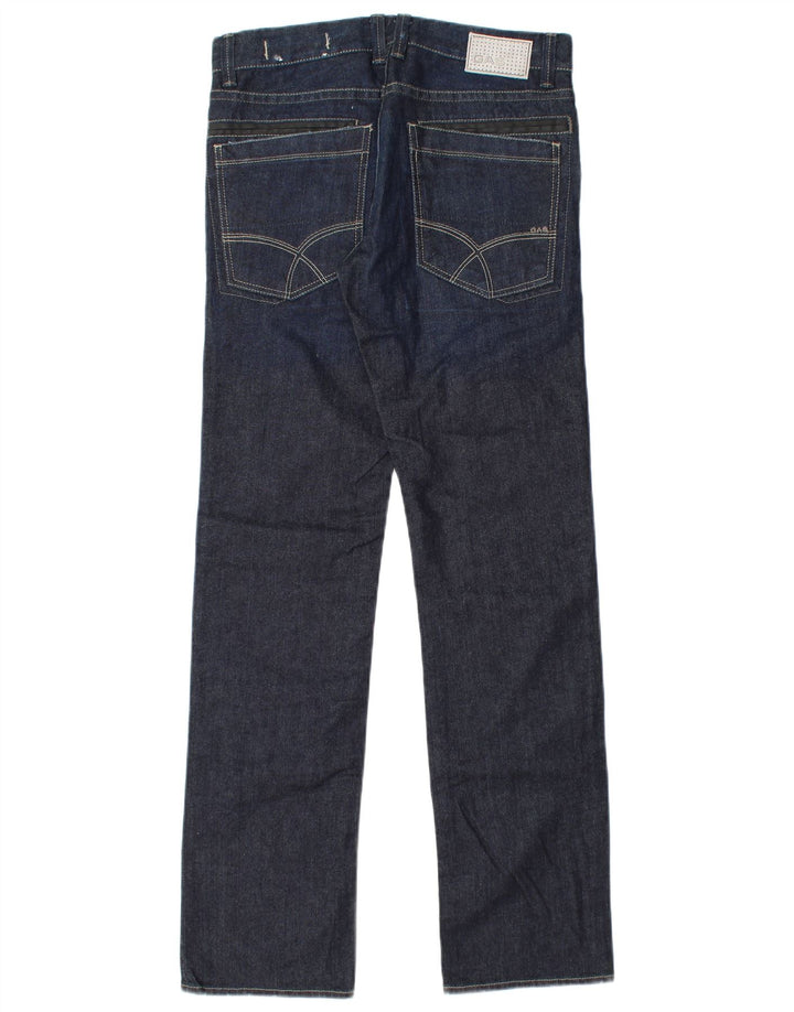 Jeans dritti da uomo Gas W28 L33 cotone blu navy