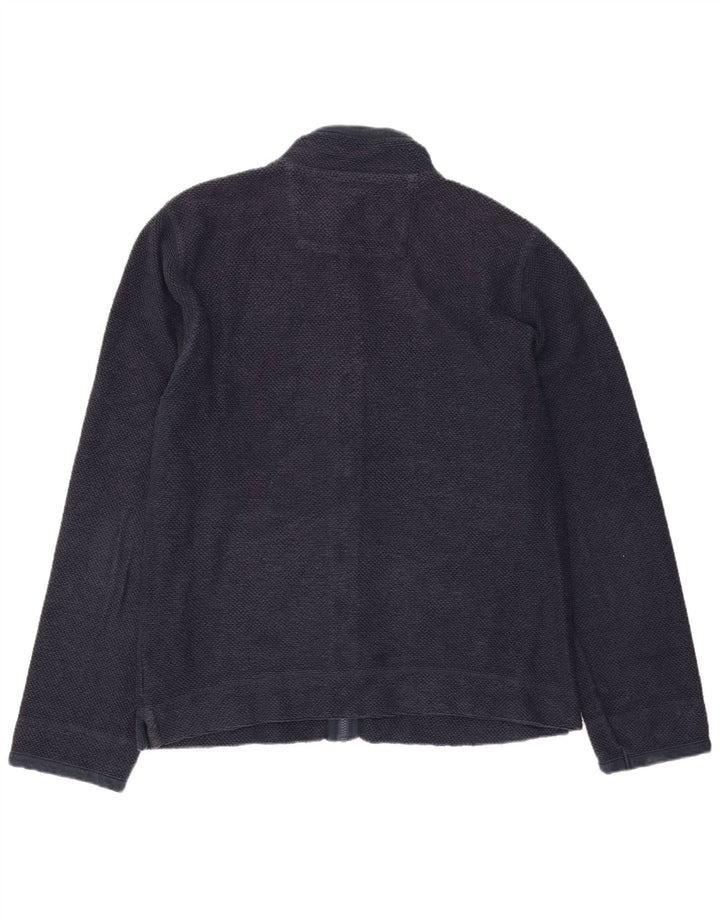 Giacca da ginnastica da uomo Weird Fish di grandi dimensioni in cotone blu navy