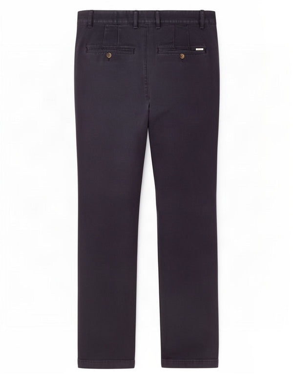 Pantaloni chino slim fit da uomo Gant W32 L32 in cotone blu navy