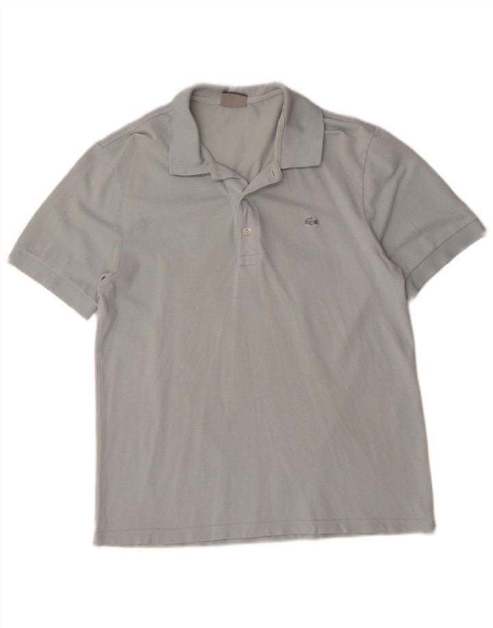 Polo da uomo Lacoste taglia 4 in cotone blu medio