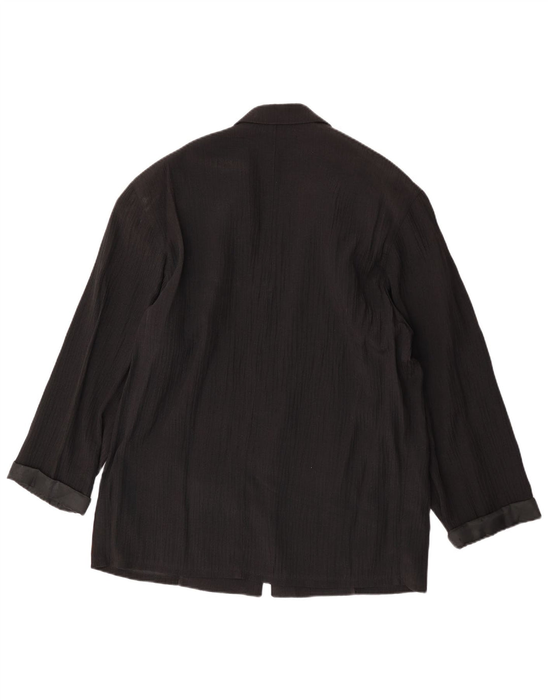 Giacca blazer vintage da uomo a 1 bottone UK 40 grande nera