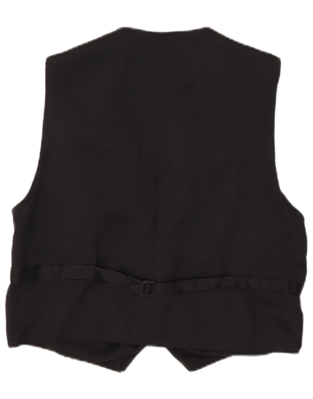 Gilet da donna vintage UK 14 medio nero geometrico