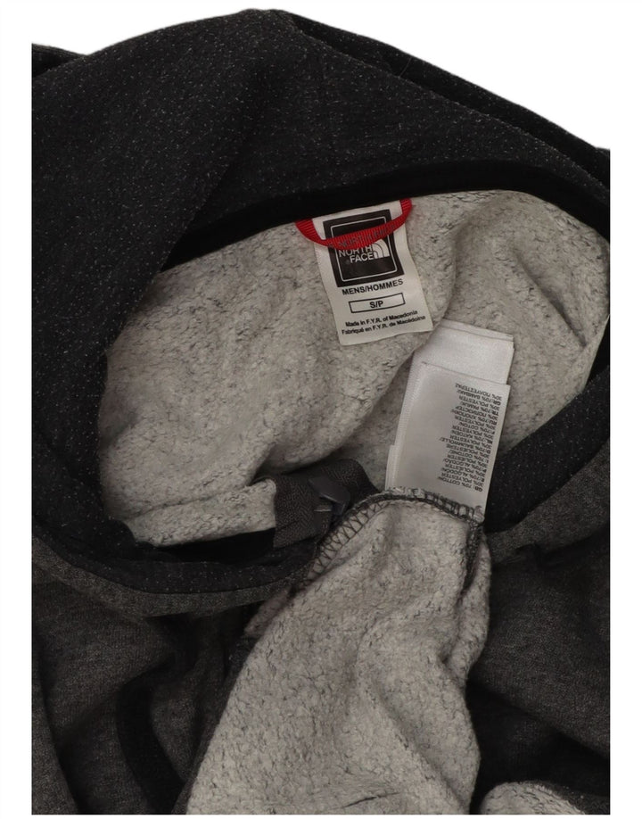 Maglione con cappuccio e zip da uomo The North Face piccolo in cotone grigio
