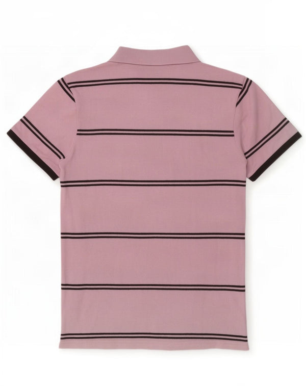 Polo Kappa Uomo Cotone Rigato Medio Rosa