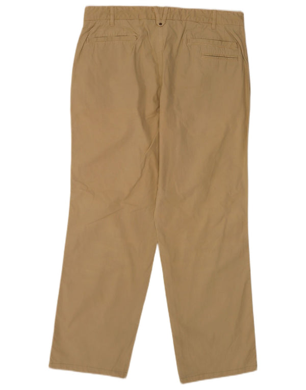 Pantaloni chino dritti da uomo Massimo Dutti EU 44 Large W34 L28 Cotone beige