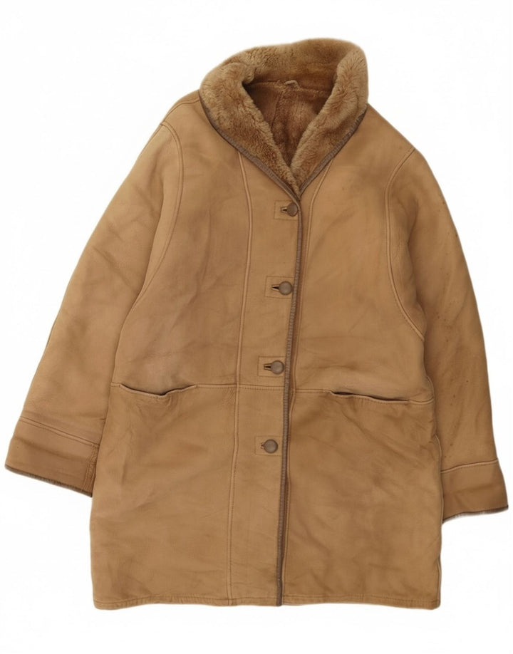 Cappotto in shearling da donna Persona taglia 21 Shearling beige medio