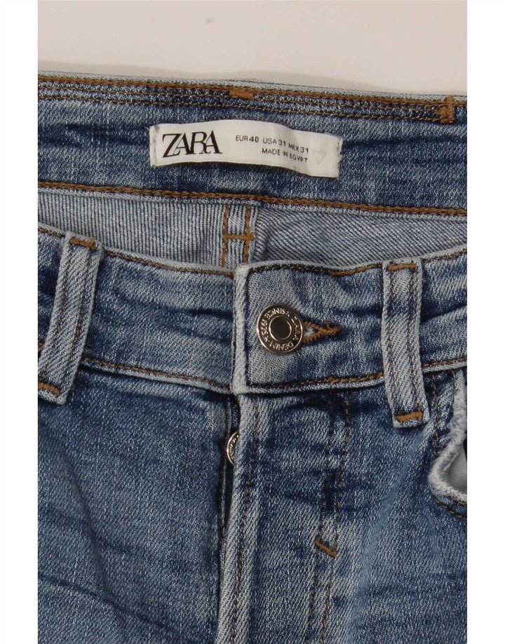 Jeans skinny effetto consumato Zara da uomo EU 40 medio W31 L29 blu