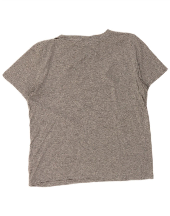 T-shirt da donna COS Top UK 14 cotone screziato grigio medio