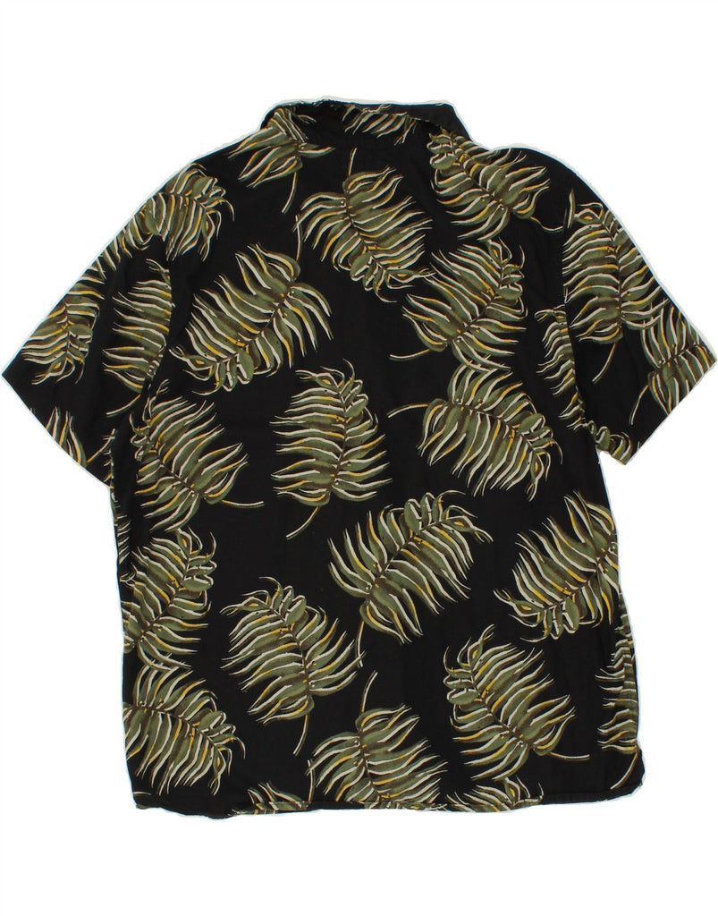 OLD NAVY Mens Abstract Pattern Short Sleeve Shirt XL Black Cotton Vintage Old Navy and Second-Hand Old Navy from Messina Hembry 