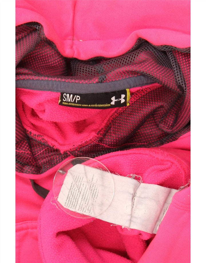 Felpa con cappuccio grafica da donna Under Armour UK 10 Small Rosa Poliestere