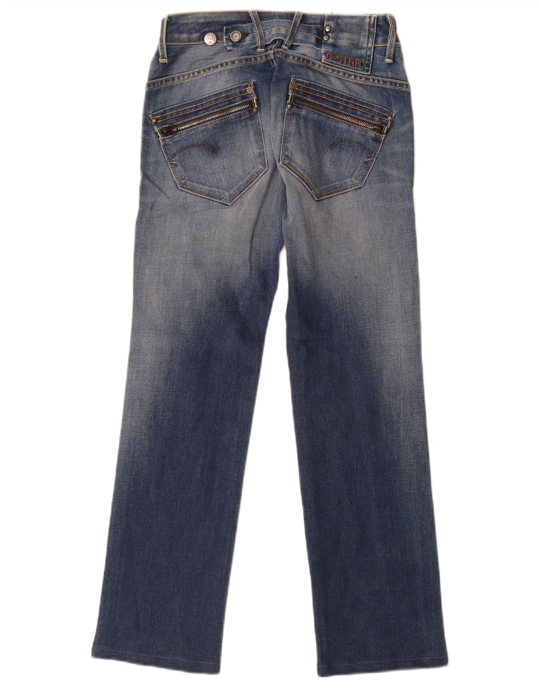 Jeans dritti da donna G-Star W24 L28 cotone blu