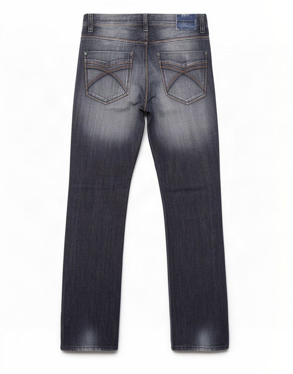 Desigual Jeans dritti da uomo con vestibilità regolare invecchiati W34 L32 Blu navy