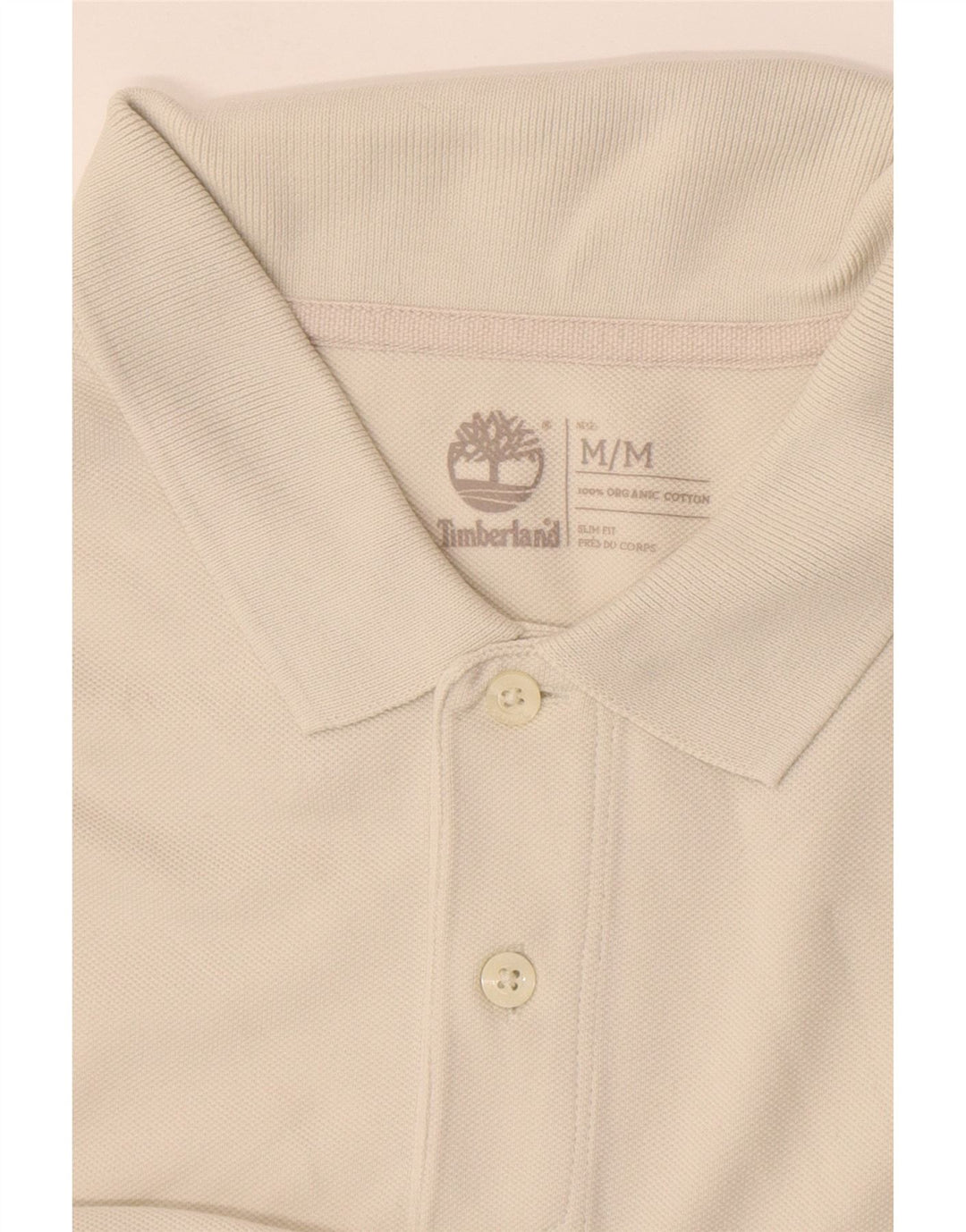 Polo Timberland da uomo slim fit in cotone beige medio