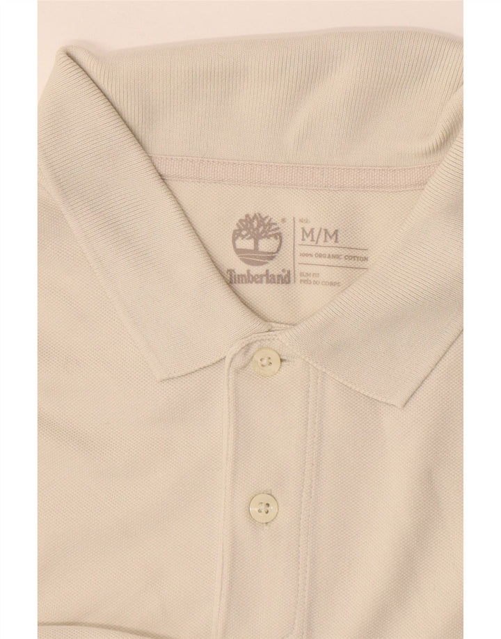 Polo Timberland da uomo slim fit in cotone beige medio