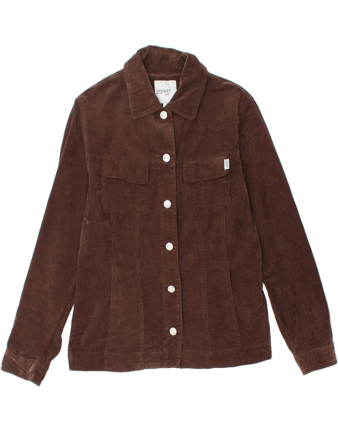ESPRIT Womens Corduroy Jacket UK 10 Small Brown Cotton Vintage Esprit and Second-Hand Esprit from Messina Hembry 