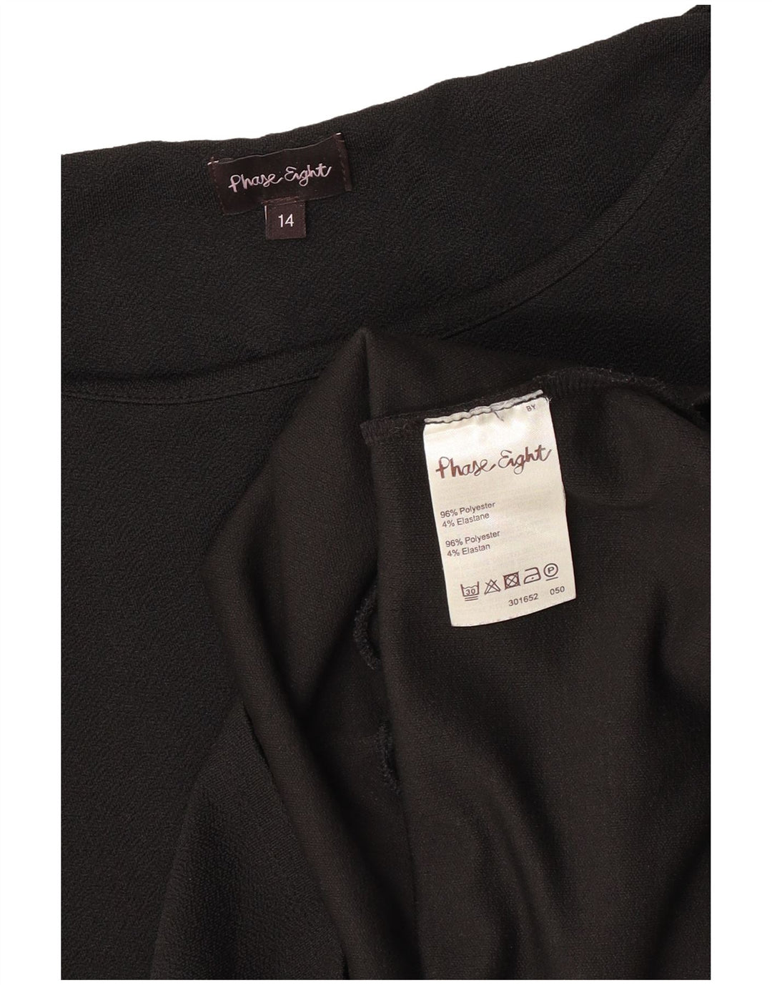 Top camicetta da donna Phase Eight UK 14 Poliestere nero medio