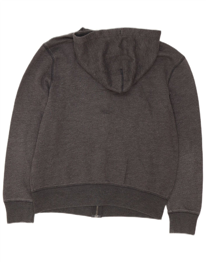 Maglione con cappuccio e zip grafica da uomo Gap piccolo in cotone grigio