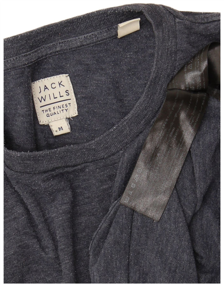 T-shirt da uomo Jack Wills Top in cotone screziato blu navy medio