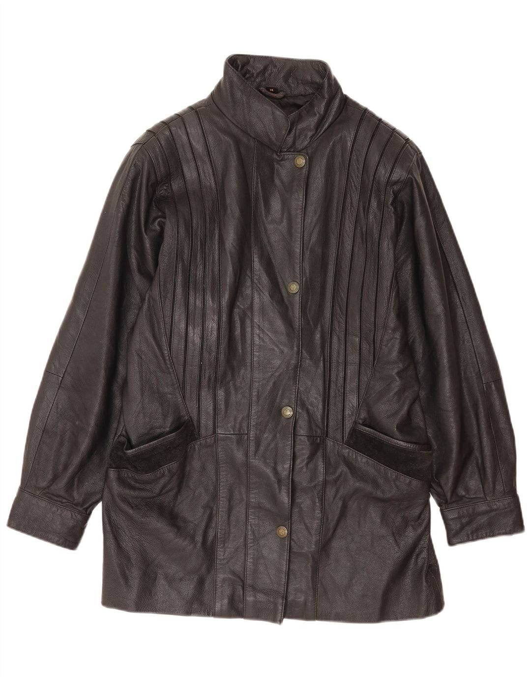 Giacca in pelle da donna Skinz UK 14 grande pelle nera