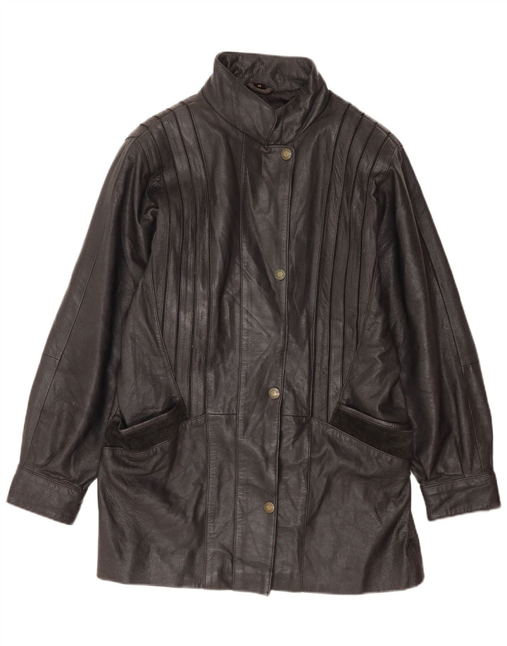 Giacca in pelle da donna Skinz UK 14 grande pelle nera