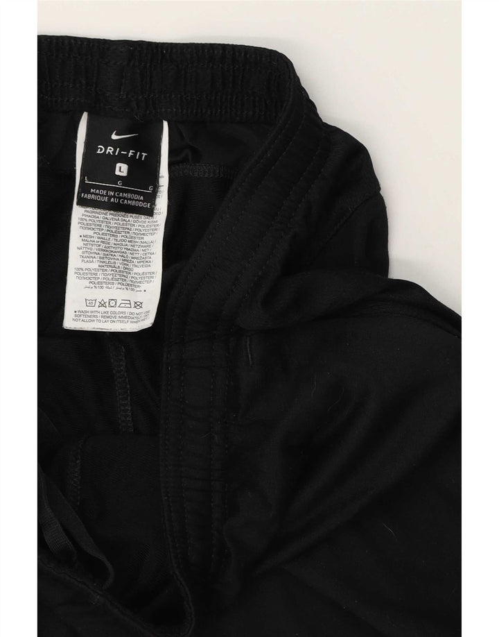 Pantaloni da tuta Nike Dri Fit da uomo, grandi, in poliestere color block nero