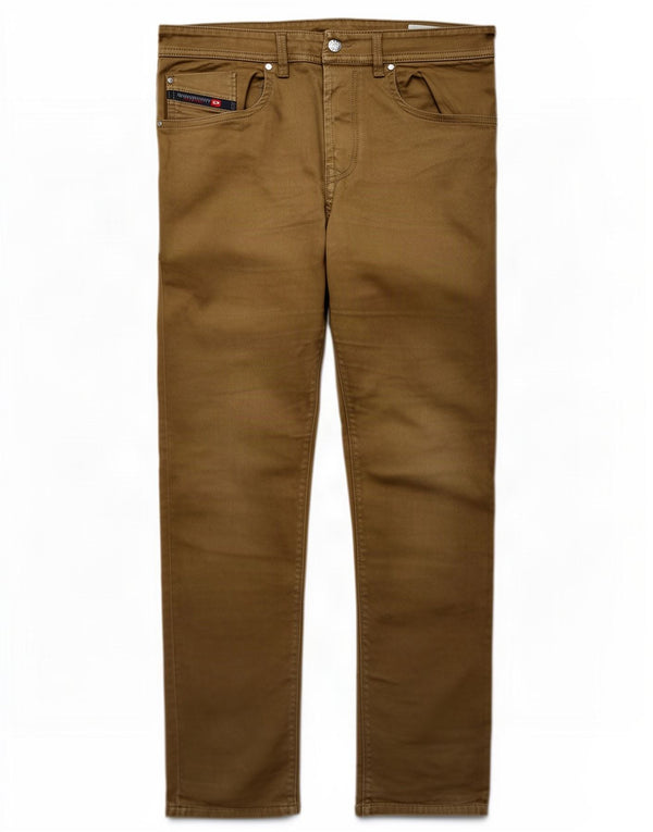 Pantaloni casual slim da uomo Diesel W32 L31 cotone kaki