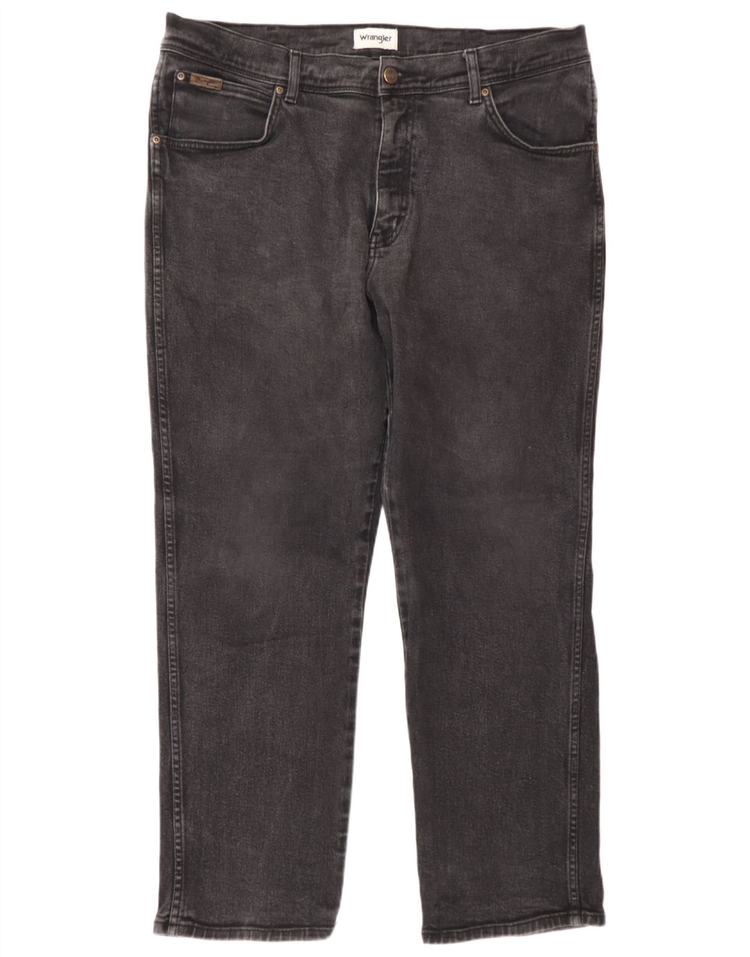 Jeans dritti da uomo Wrangler Texas W40 L30 cotone grigio