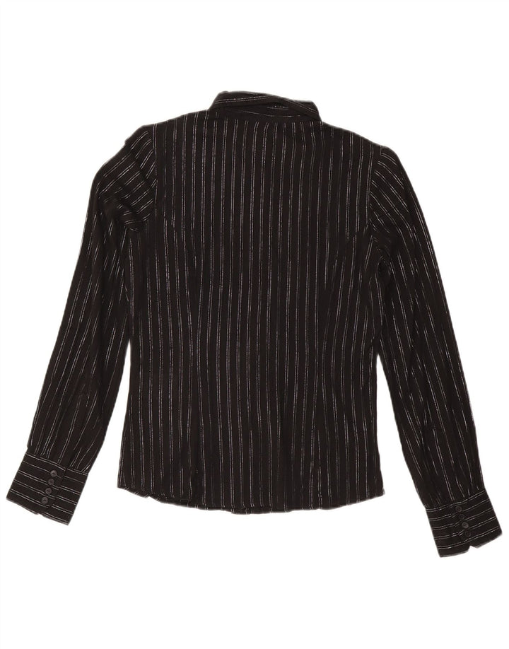 Camicia da donna Carrera UK 10 piccola in cotone a righe nere